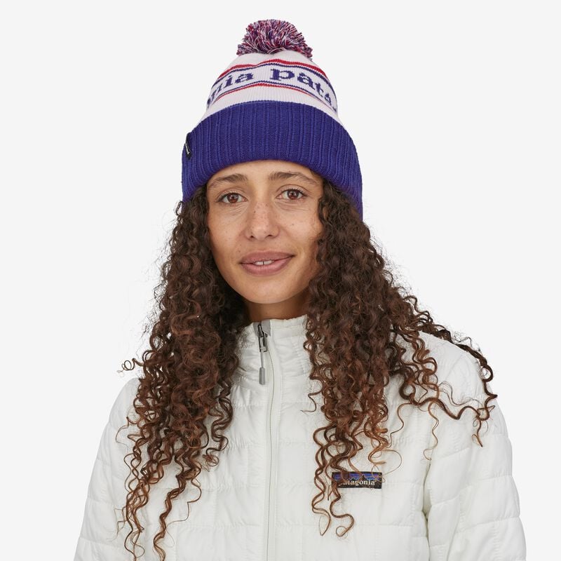 Patagonia Powder Town Beanie - Park Stripe: Pitch Blue