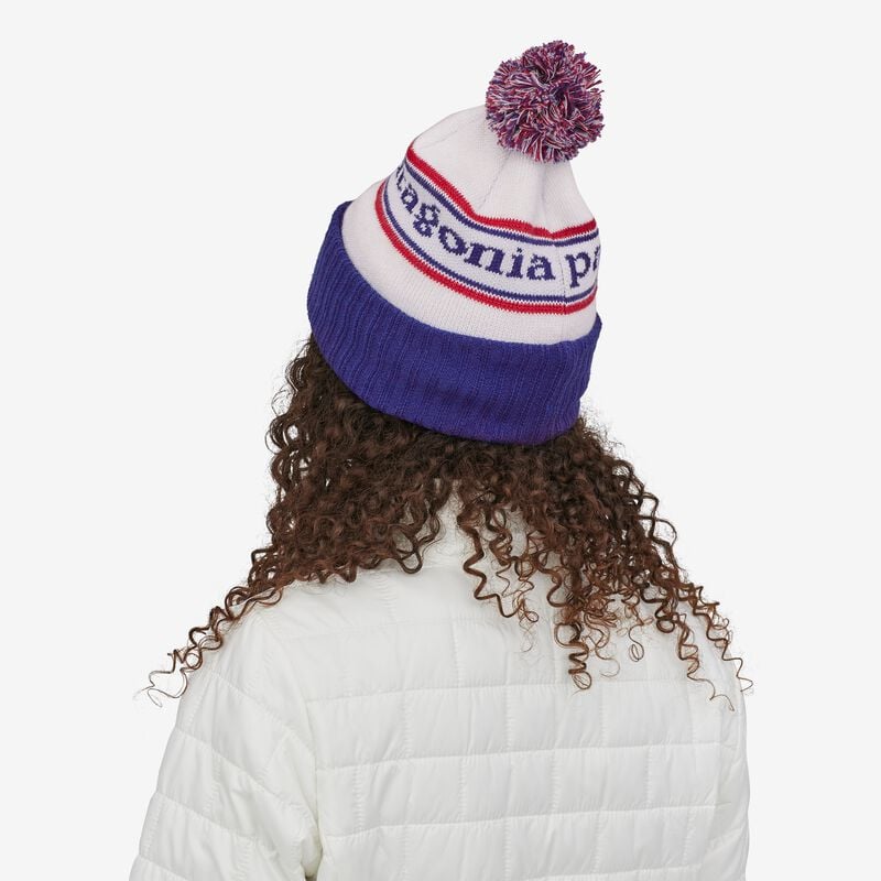 Patagonia Powder Town Beanie - Park Stripe: Pitch Blue