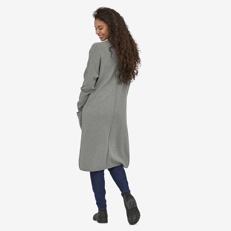 Patagonia Women's Recycled Cashmere Long Cardigan - Salt Grey