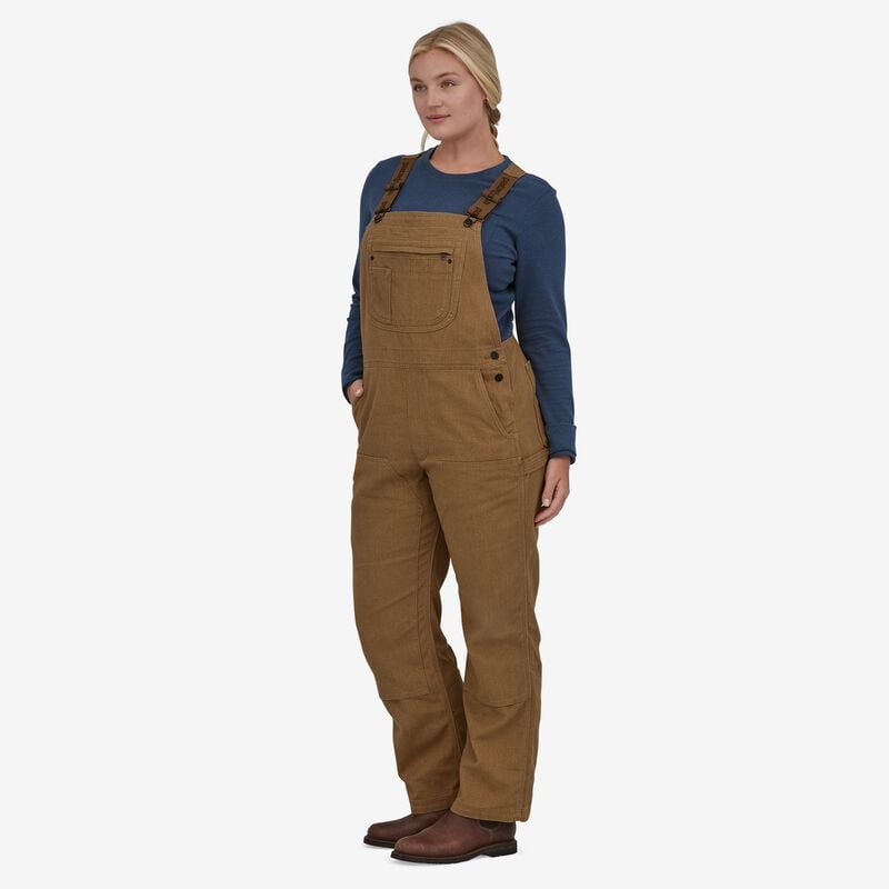 Patagonia Women's Iron Forge Hemp® Canvas Bib Overalls - Regular - Coriander Brown