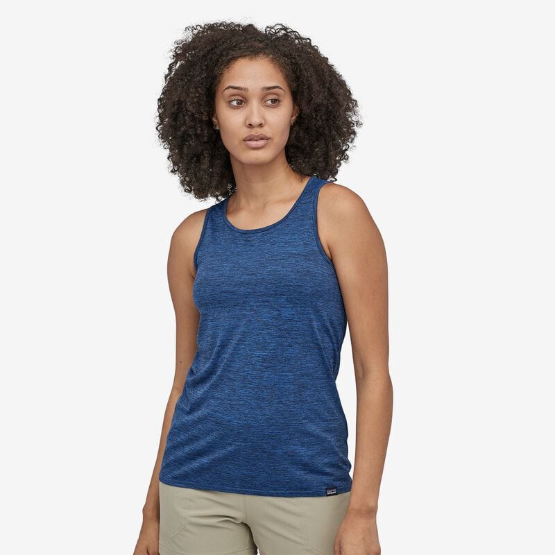 Patagonia Women's Capilene® Cool Daily Tank Top - Viking Blue - Navy Blue X-Dye