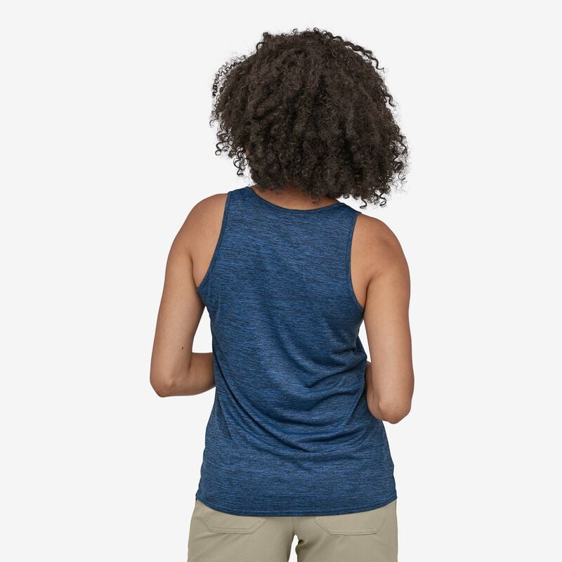 Patagonia Women's Capilene® Cool Daily Tank Top - Viking Blue - Navy Blue X-Dye