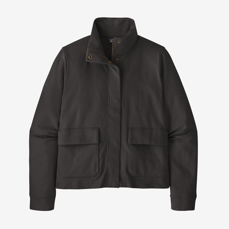 Patagonia Women's Organic Cotton Roaming Layering Shirt Jacket - Black
