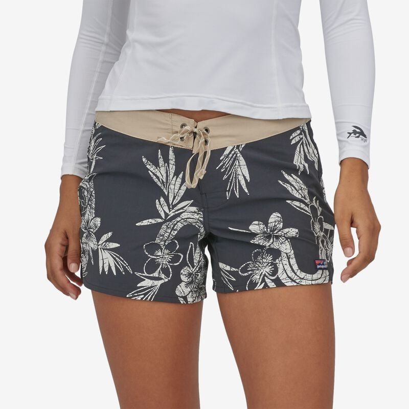 Patagonia Women's Wavefarer® Boardshorts - 5" - Patalokahi: Ink Black