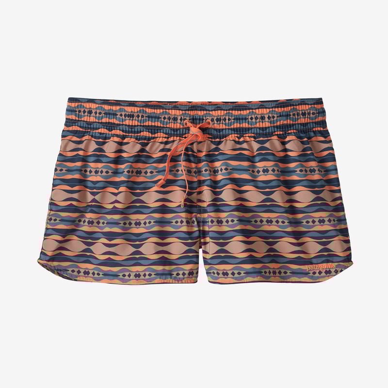Patagonia Women's Stretch Planing Micro Shorts - 2" - Coast Highway: Tigerlily Orange