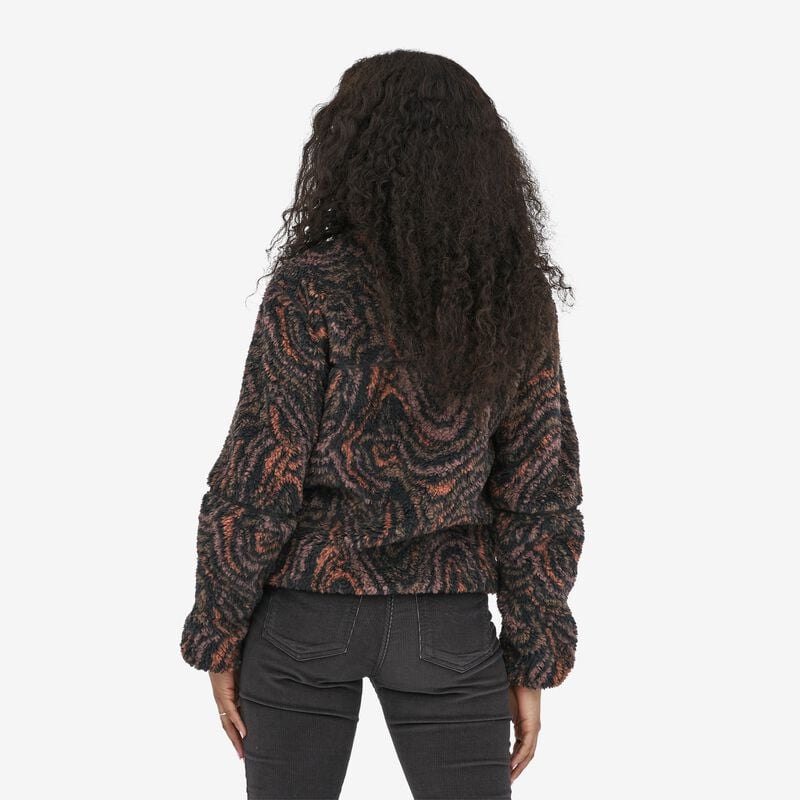 Patagonia Women's Lunar Dusk Fleece Jacket - Oak Waves: Ink Black