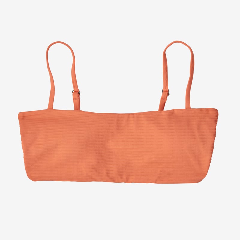 Patagonia Women's Sunrise Slider Bikini Top - Ripple: Tigerlily Orange