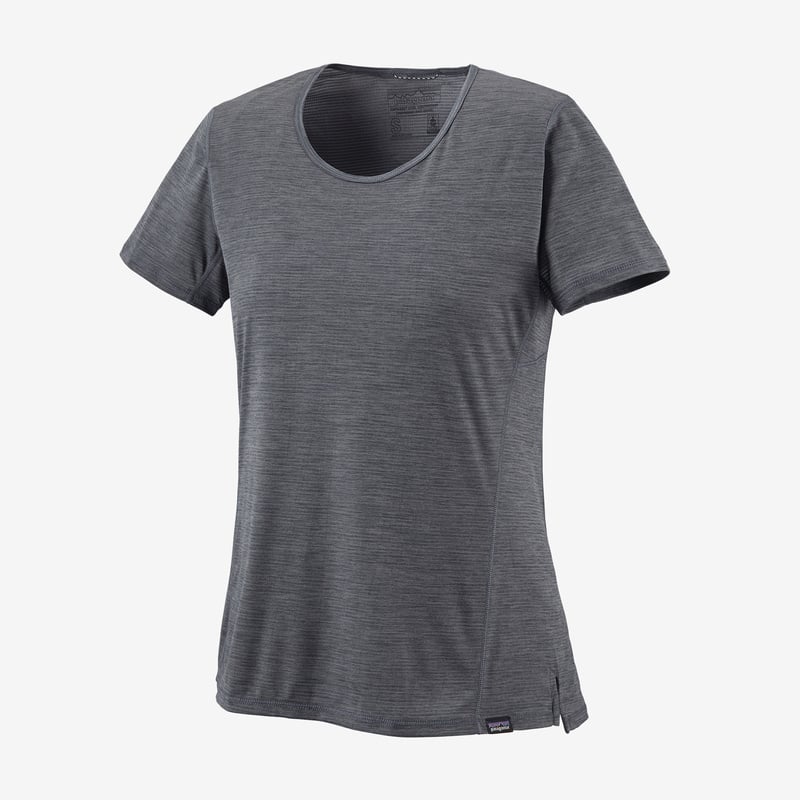 Patagonia Women's Capilene® Cool Lightweight Shirt - Smolder Blue - Light Smolder Blue X-Dye