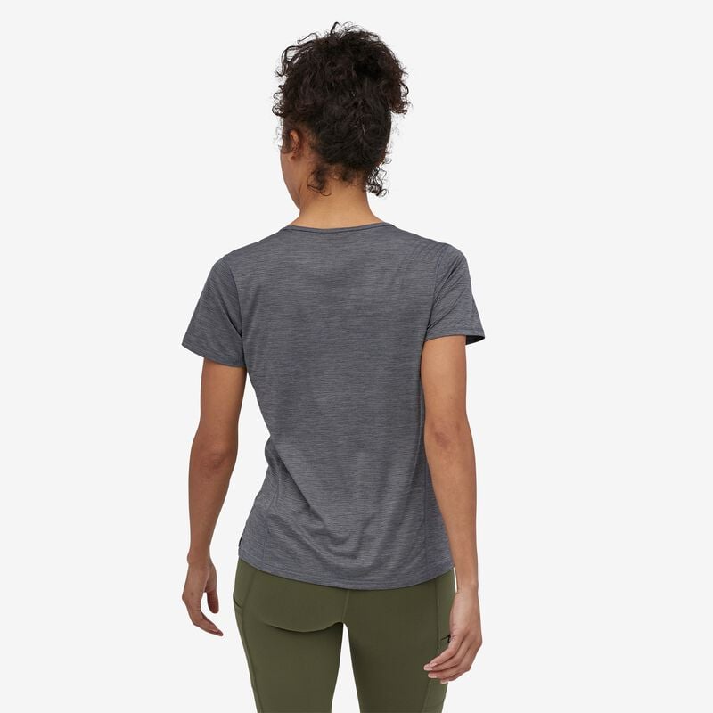 Patagonia Women's Capilene® Cool Lightweight Shirt - Smolder Blue - Light Smolder Blue X-Dye