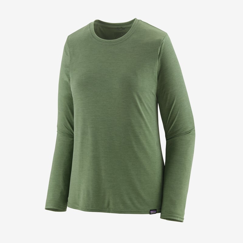 Patagonia Women's Long-Sleeved Capilene® Cool Daily Shirt - Sedge Green - Light Sedge Green X-Dye