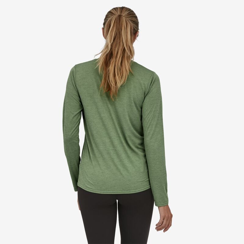 Patagonia Women's Long-Sleeved Capilene® Cool Daily Shirt - Sedge Green - Light Sedge Green X-Dye