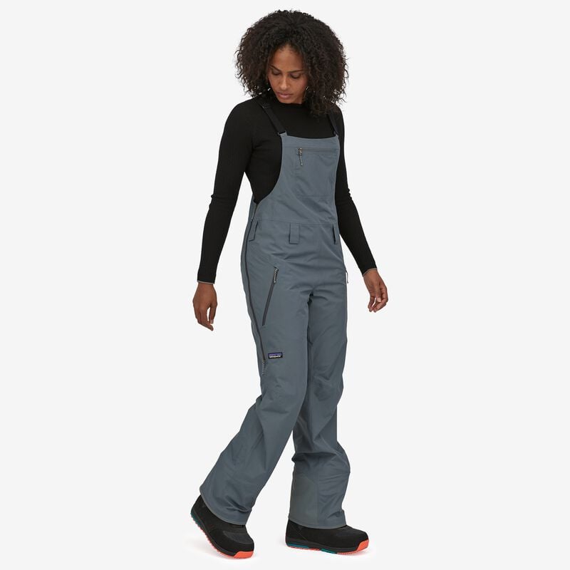 Patagonia Women's Powder Town Bibs - Plume Grey