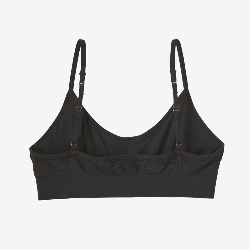 Patagonia Women's Barely Everyday Bra - Valley Flora Jacquard: Black
