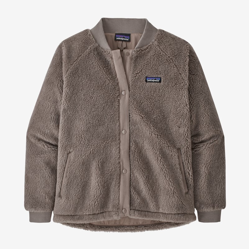 Patagonia Women's Woolyester Pile Fleece Bomber Jacket - Furry Taupe