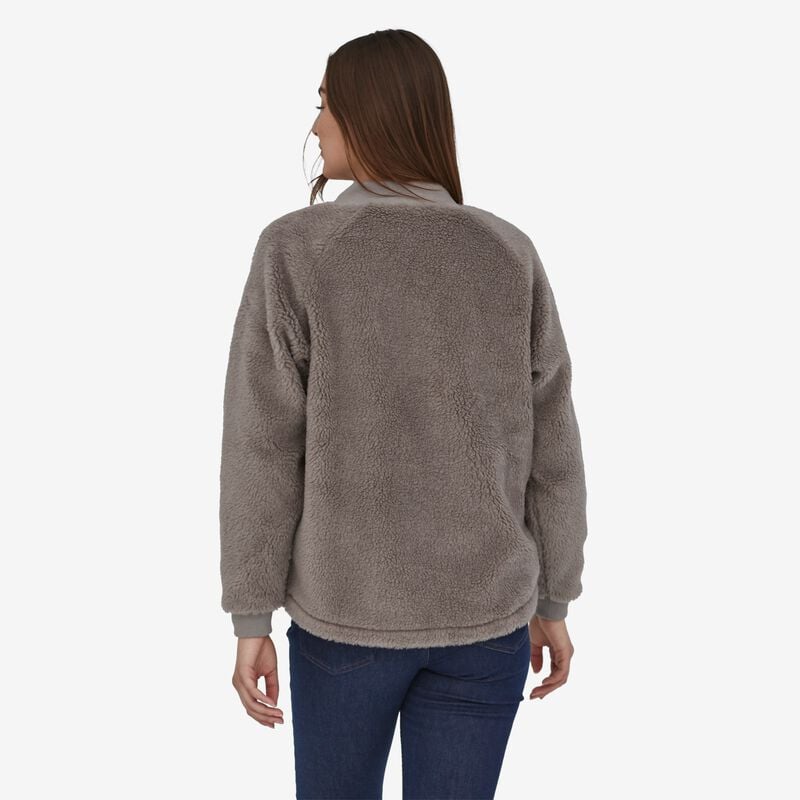 Patagonia Women's Woolyester Pile Fleece Bomber Jacket - Furry Taupe