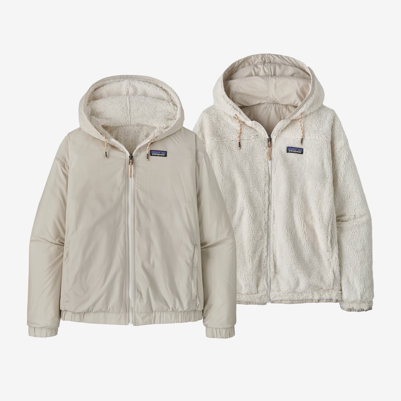 Patagonia Women's Reversible Los Gatos Cambria Fleece Jacket - Dyno White