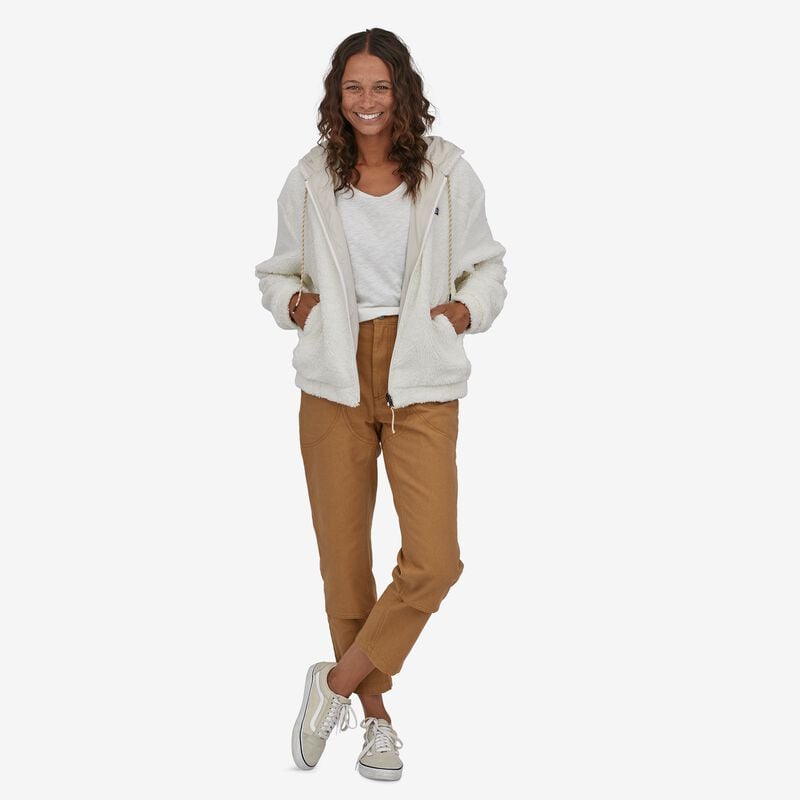 Patagonia Women's Reversible Los Gatos Cambria Fleece Jacket - Dyno White