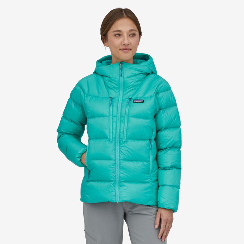 Patagonia Women's Fitz Roy Down Hoody - Fresh Teal
