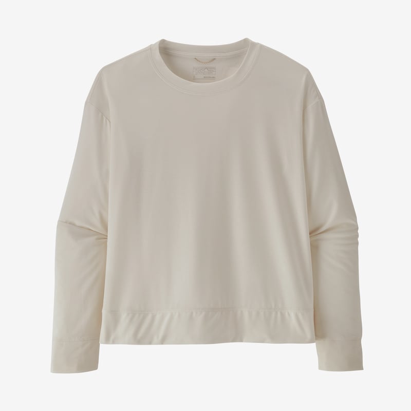Patagonia Women's Long-Sleeved Glorya Twist Top - Wool White