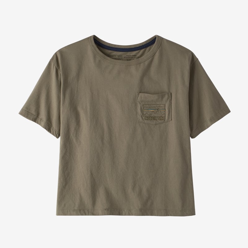 Patagonia Women's '73 Skyline Organic Easy Cut Pocket Tee - Garden Green