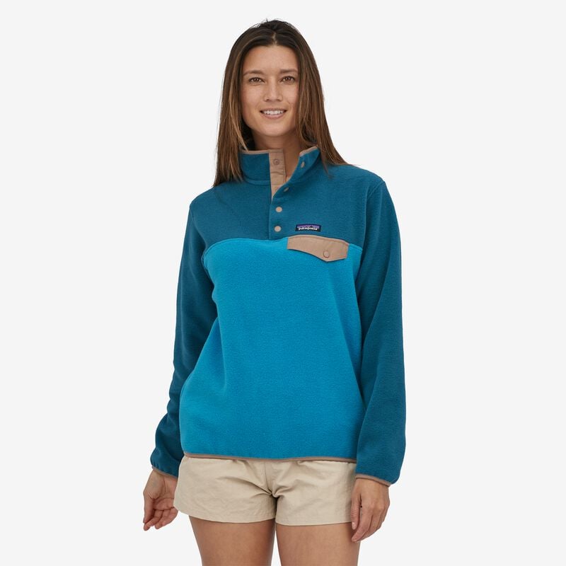 Patagonia Women's Lightweight Synchilla® Snap-T® Fleece Pullover - Anacapa Blue