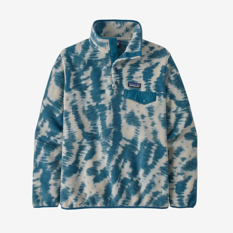 Patagonia Women's Lightweight Synchilla® Snap-T® Fleece Pullover - Mighty Mycelium: Wavy Blue