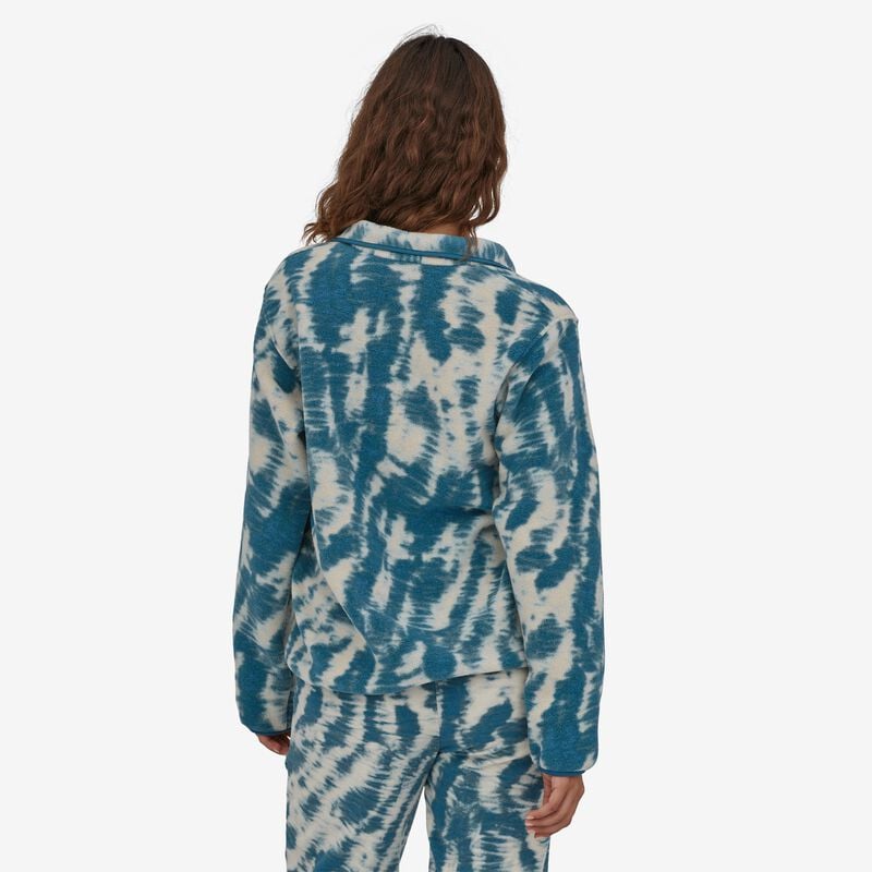 Patagonia Women's Lightweight Synchilla® Snap-T® Fleece Pullover - Mighty Mycelium: Wavy Blue