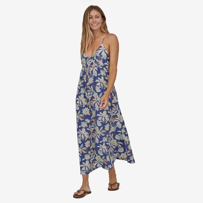 Patagonia Women's Pataloha® Strappy Dress - Jellyfish Flower: Hawk Gold
