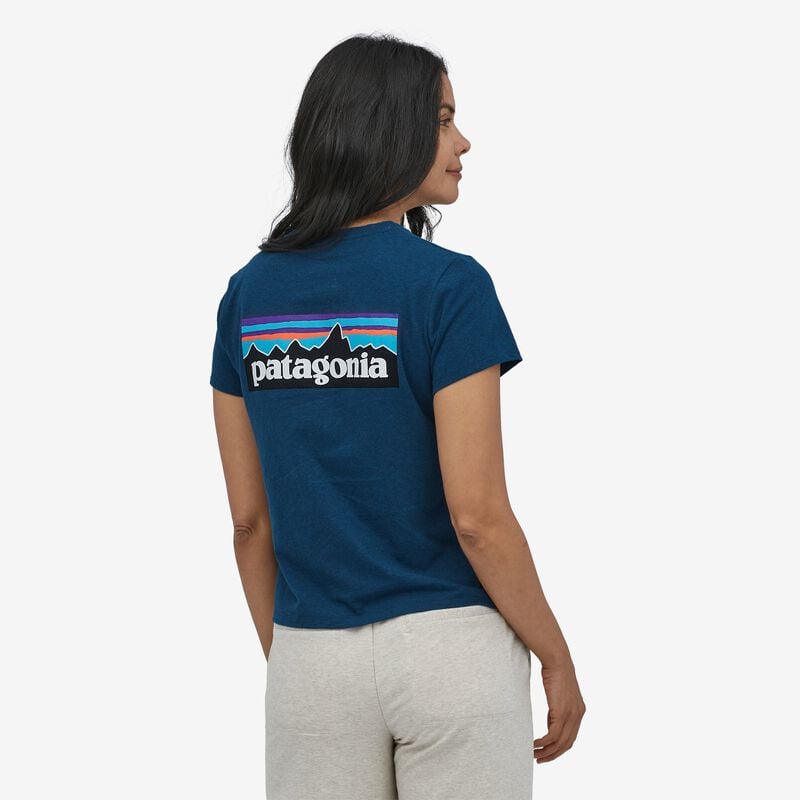 Patagonia Women's P-6 Logo Responsibili-Tee® - Wavy Blue