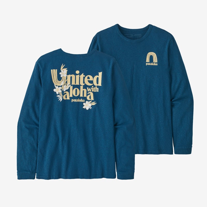 Patagonia Women's Long-Sleeved Patalokahi Bow Responsibili-Tee® - Aloha: Wavy Blue