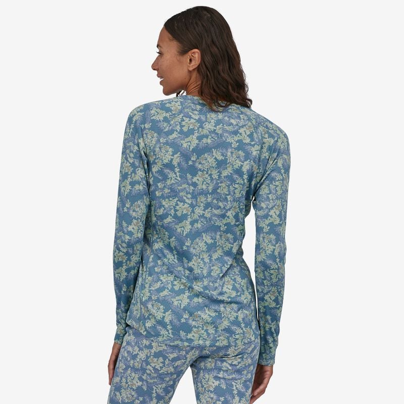 Patagonia Women's Capilene® Midweight Crew - Snow Pine: Light Plume Grey