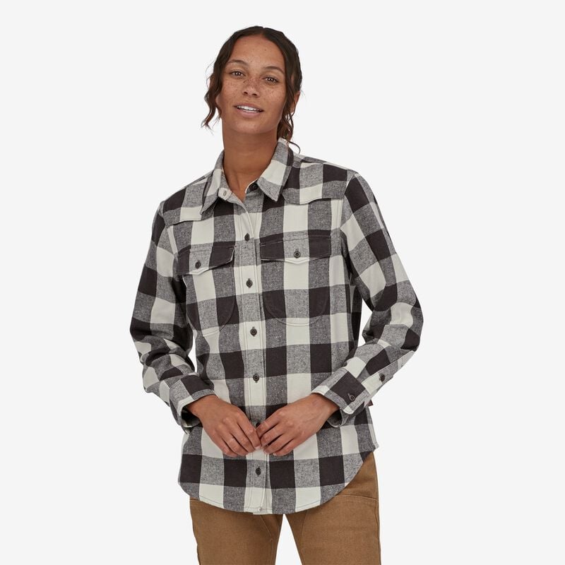 Patagonia Women's Farrier's Shirt - Great Plains: Wool White