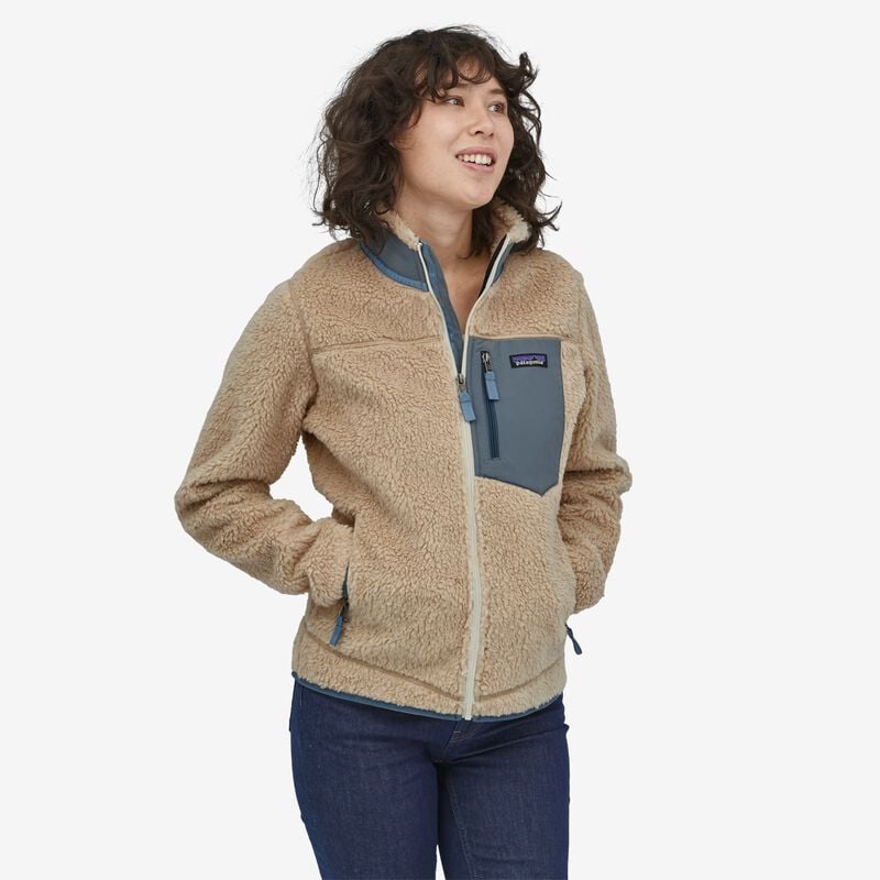 Patagonia Women's Classic Retro-X® Fleece Jacket - Dark Natural w/Plume Grey