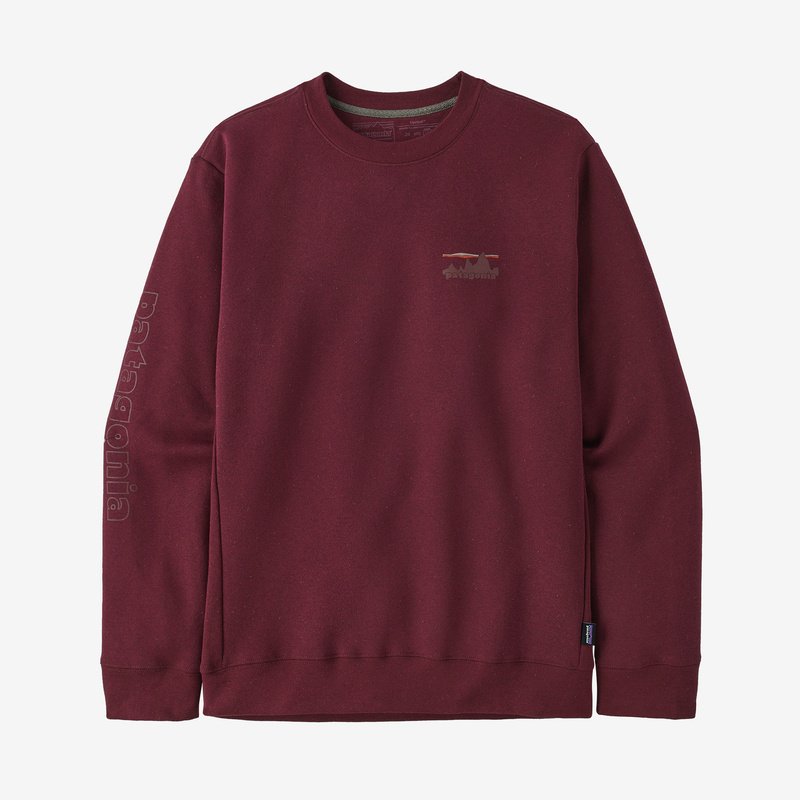 Patagonia 73 Skyline Uprisal Crew Sweatshirt - Sequoia Red