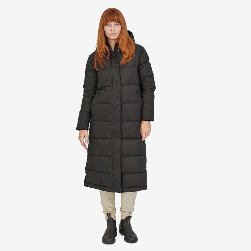 Patagonia Women's Silent Down Long Parka - Black