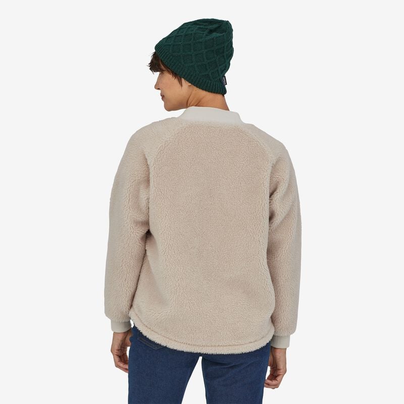 Patagonia Women's Woolyester Pile Fleece Bomber Jacket - Noble Grey