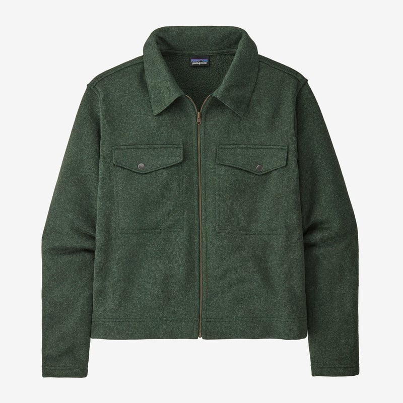 Patagonia Women's Better Sweater® Zippered Fleece Chore Jacket - Pinyon Green