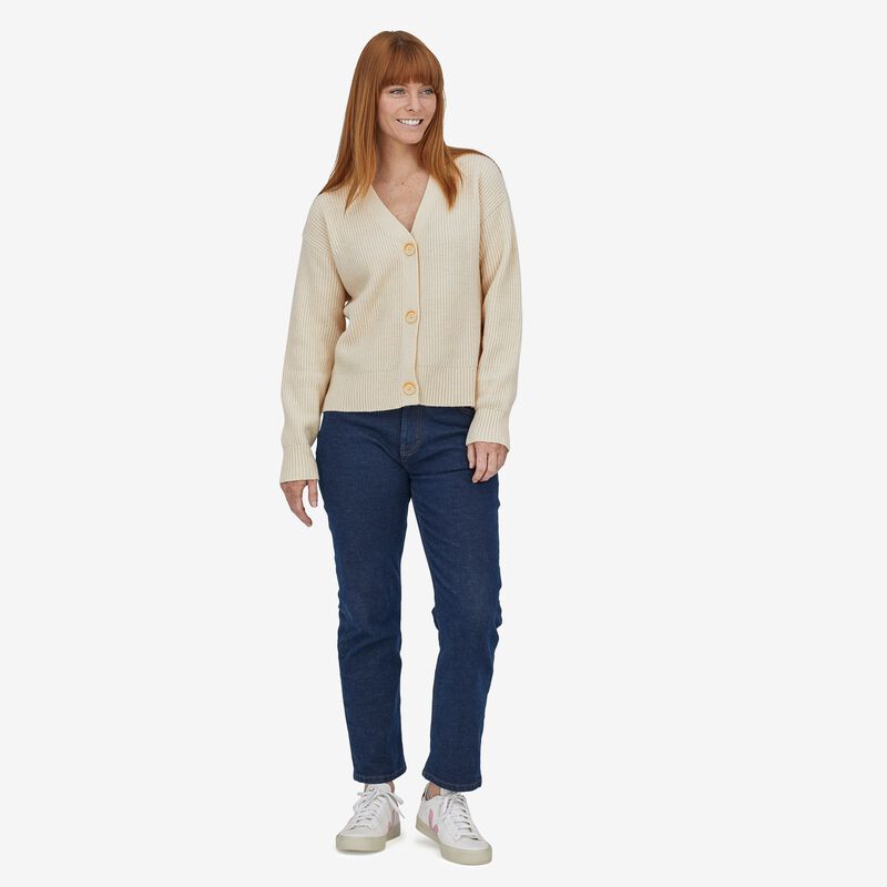 Patagonia Women's Recycled Wool Cardigan - Dyno White
