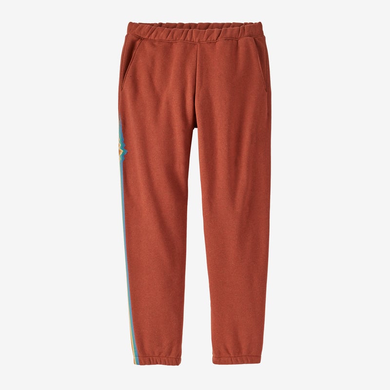 Patagonia Women's Ridge Rise Stripe Uprisal Sweatpants - Sisu Brown