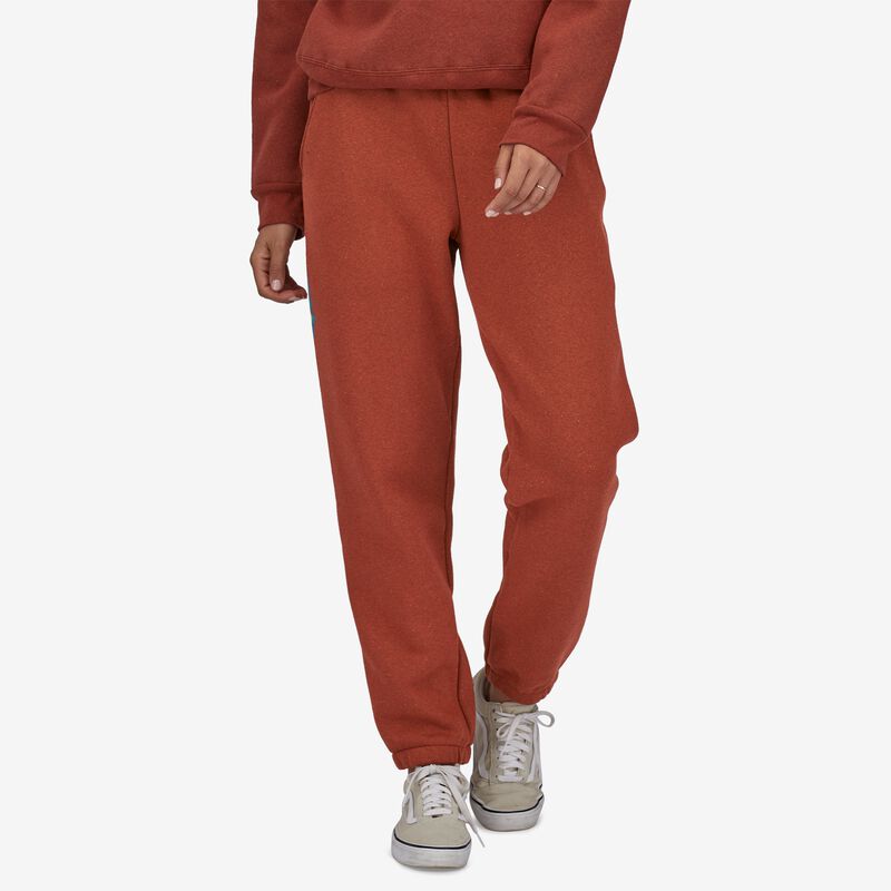 Patagonia Women's Ridge Rise Stripe Uprisal Sweatpants - Sisu Brown