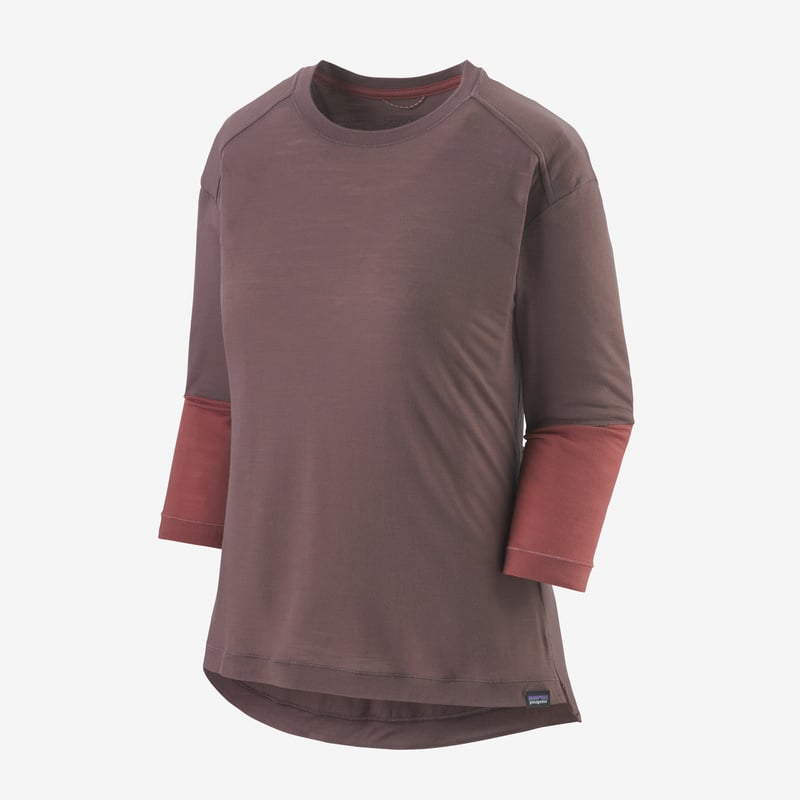 Patagonia Women's Merino 3/4-Sleeved Bike Jersey - Dusky Brown
