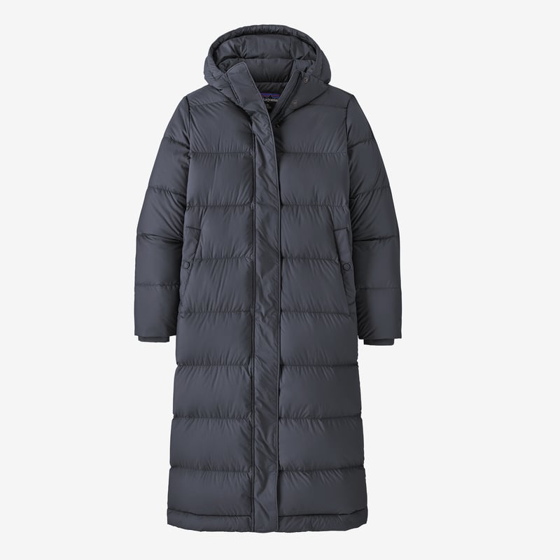 Patagonia Women's Silent Down Long Parka - Smolder Blue