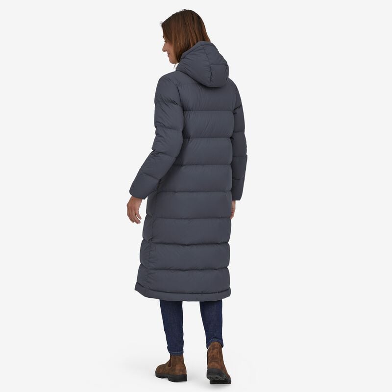 Patagonia Women's Silent Down Long Parka - Smolder Blue