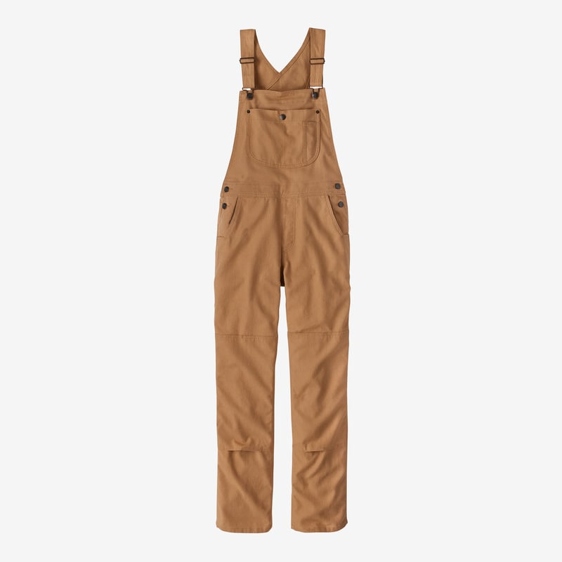 Patagonia Women's All Seasons Hemp Canvas Bib Overalls - Regular - Dark Camel