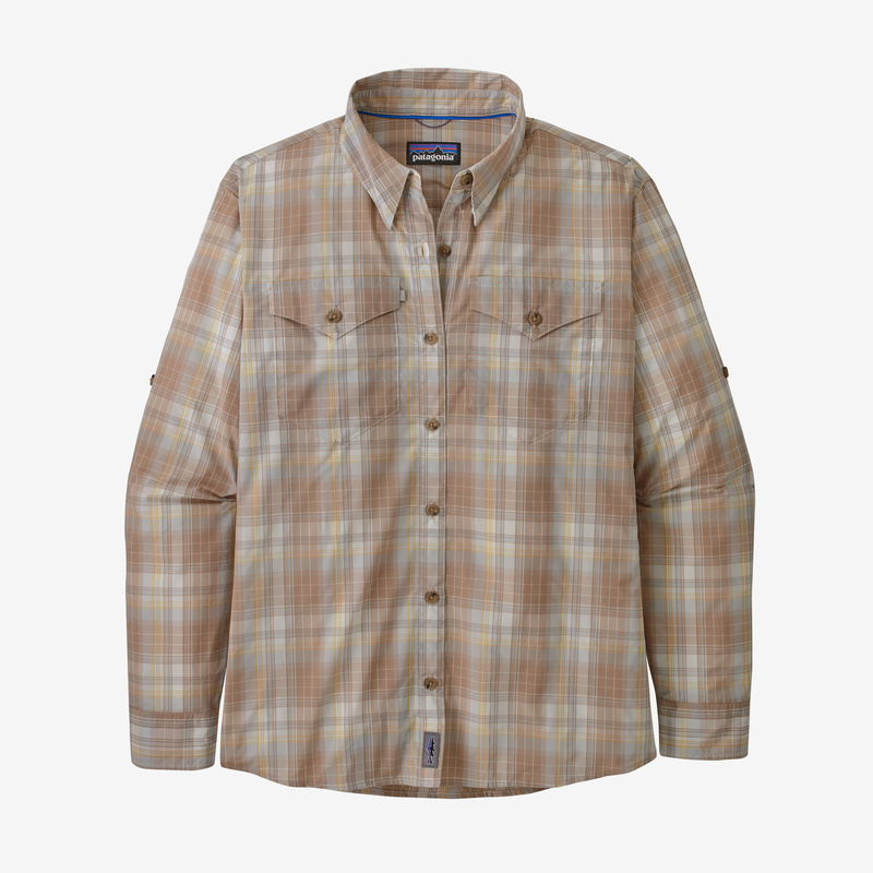 Patagonia Women's Long-Sleeved Sun Stretch Shirt - Minnow: Pampas Tan