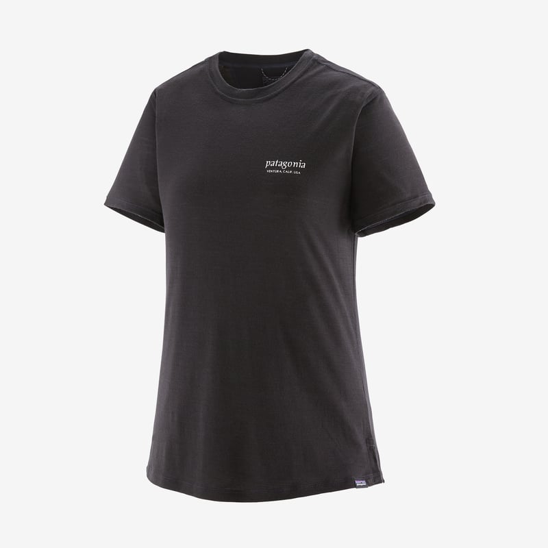 Patagonia Women's Capilene® Cool Merino Graphic Shirt - Heritage Header: Black