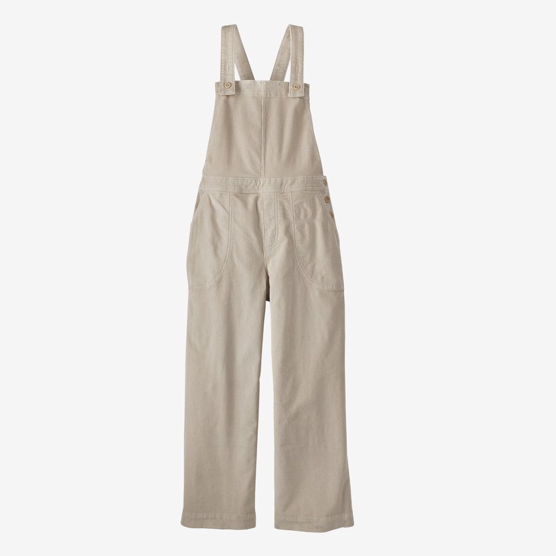 Patagonia Women's Stand Up® Cropped Corduroy Overalls - Pumice