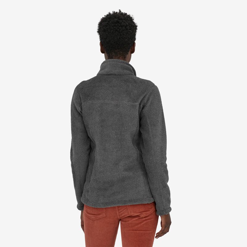 Patagonia Women's Re-Tool Snap-T® Fleece Pullover - Feather Grey - Ink Black X-Dye w/Abalone Blue