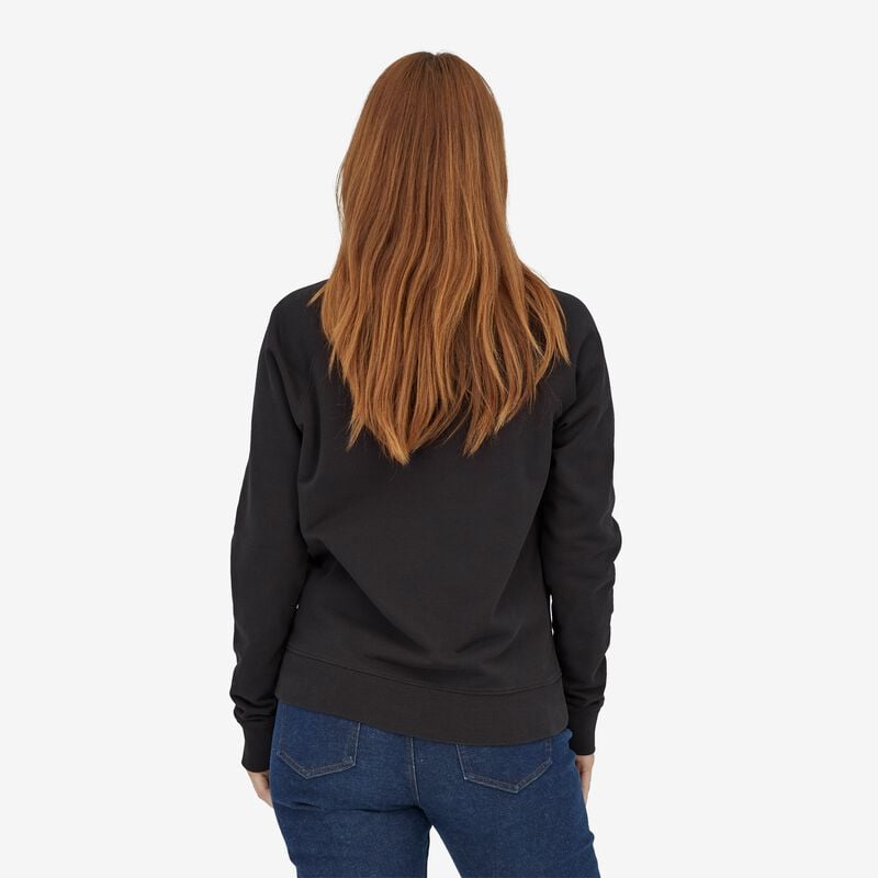 Patagonia Women's Alpine Icon Regenerative Organic Certified™ Cotton Crew Sweatshirt - Ink Black