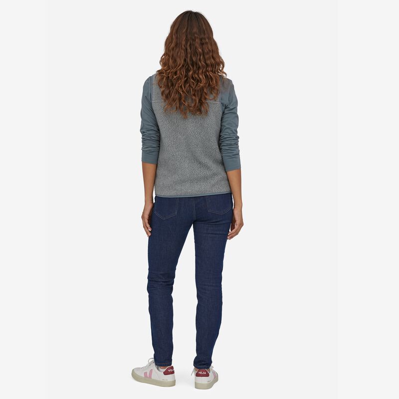 Patagonia Women's Retro Pile Fleece Vest - Salt Grey w/Light Plume Grey